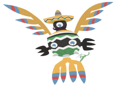 Sigilyph Pokemon, Eerie Design, Unique Shape, Psychic Type, Flying Abilities PNG