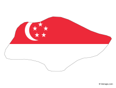 Singapore Flag, Red, Unity, Stars, Heritage PNG