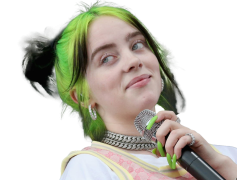 Singer Billie Eilish, Music Icon, Fashion Trendsetter, Pop Artist, Alternative Music PNG