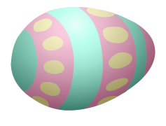 Single Easter Egg, Colorful, Spring, Decor, Symbol PNG