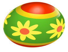 Single Easter Egg, Spring Celebration, Egg Hunt, Holiday Tradition, Colorful Decoration PNG