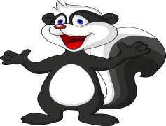 Skunk, Furry, Wildlife, Ecosystem, Animal PNG