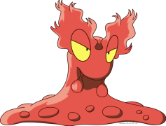 Slugma Pokemon, Region Johto, Fire Type, Evolution Magcargo, Pokémon Species PNG