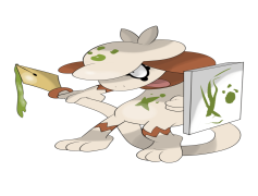 Smeargle Pokemon, Pokémon Sketch, Creative Artist, Customizable Abilities, Unique Moveset PNG