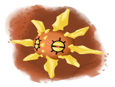 Solrock Pokemon, Sunlight Energy, Psychic Type, Solar Power, Meteorite Origin PNG