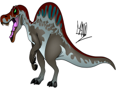 Spinosaurus, Predator, Cretaceous, North America, Fossil PNG