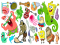SpongeBob, Ocean Adventures, Jellyfish, Krabby Patty, Patrick Star PNG