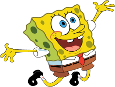 Spongebob Running, Bikini Bottom, Sea Sponge, Animated Character, Whimsical Chase PNG