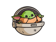 Star Wars Cute Baby Yoda, Adorable Alien, Star Wars Merchandise, Baby Yoda Figurine, Star Wars Collectibles PNG