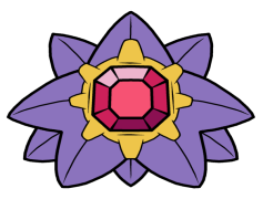 Starmie Pokemon, Star Shape, Psychic Type, Gemstone, Cosmic Power PNG