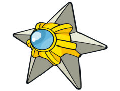 Staryu Pokemon, Psychic Moves, Star Shape, Sea Creature, Star Piece PNG