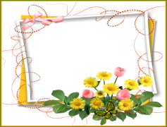 Sunflower Border, Garden Theme, Floral Frame, Summer Vibe, Bright Yellow PNG