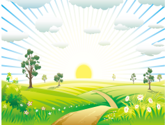 Sunrise, Horizon, Morning, Light, Nature PNG