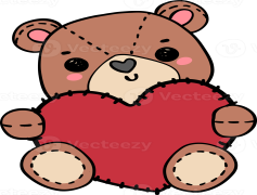Teddy Bear Cartoon, Childhood, Fun, Adorable, Playful PNG