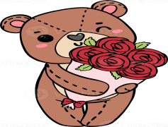 Teddy Bear Cartoon, Colorful Animation, Childhood Memories, Cute Characters, Whimsical Adventure PNG