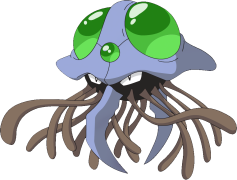 Tentacruel Pokemon, Water Creature, Status Effects, Poison Type, Tentacle Attacks PNG