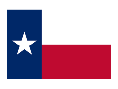 Texas Flag, Blue Stripe, Texan Pride, Red White, State Symbol PNG