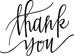 Thank You Calligraphy, Appreciation, Handwritten, Personalization, Elegant PNG
