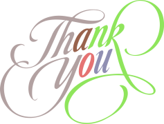 Thank You Calligraphy, Elegant, Fancy, Appreciation, Gratitude PNG