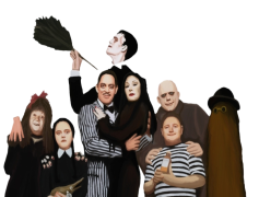 The Addams Family Character, Eccentric, Dark Humor, Family, Creepy PNG