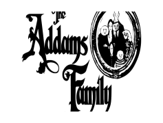 The Addams Family Logo, Eerie, Family, Gothic, Quirky PNG