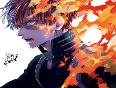 Todoroki, Quirk, Fire, Anime, Hero PNG