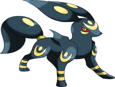 Umbreon Pokemon, Shadowy Aura, Dark Type, Night Hunter, Moonlight Ability PNG