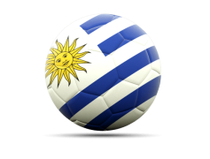 Uruguay Flag, White Field, Blue Stripes, Sun Emblem, Unity PNG