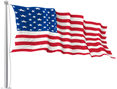 USA Flag, White, Stars, Stripes, Red PNG