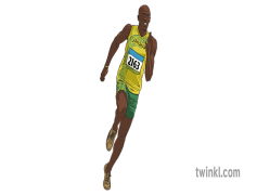 Usain Bolt, Jamaican Athlete, Olympic Champion, World Record Holder, Fastest Man PNG