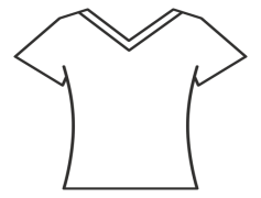 V-Neck T-Shirt, Stylish Fit, Versatile Top, Everyday Fashion, Comfortable Apparel PNG