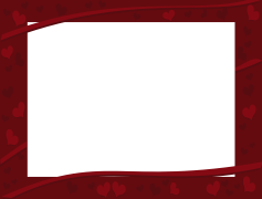 Valentines Day Border Landscape, Love, Romantic, Nature, Celebration PNG
