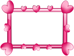Valentines Day Border Pink, Celebration, Hearts, Gift, Floral PNG