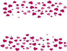 Valentines Day Border Pink, Love Theme, Sweetheart Border, Affectionate Accents, Heart Patterns PNG