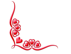 Valentines Day Border Side Corner, Holiday Ornament, Romantic Decor, Affectionate Edges, Celebration Frame PNG