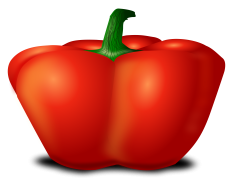 Vector Bell Pepper Red, Cooking Essential, Farm Fresh, Culinary Ingredient, Organic Produce PNG
