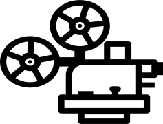Vector Cinema Projector, Film Projection, Movie Equipment, Film Screening, Visual Display PNG