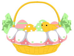 Vector Easter Egg Basket, Celebration, Holiday, Eggs, Spring PNG