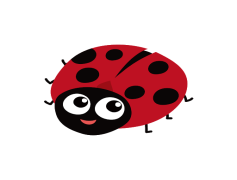 Vector Ladybug Insect, Insect Icon, Cute Beetle, Nature Symbol, Entomology Theme PNG