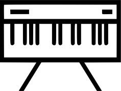 Vector Music Keyboard, Sound Production, Musical Instrument, MIDI Controller, Piano Keys PNG