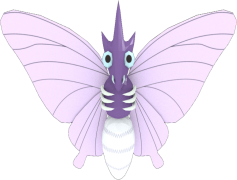 Venomoth Pokemon, Bug Type, Evolution, Poison Type, Toxic Spore PNG