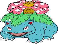Venusaur Pokemon, Poison-Type, Kanto Region, Large Pokémon, Grass-Type PNG
