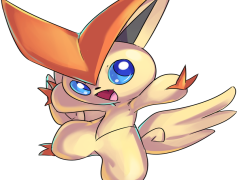 Victini Pokemon, Small, Fire, Legendary, Unseen PNG