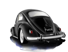 Volkswagen Fusca, Beetle Model, Retro Motoring, German Engineering, Vintage Auto PNG