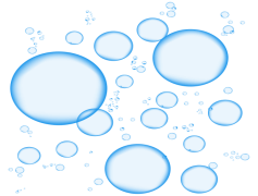 Water Bubbles, Surface, Blue, Clear, Sphere PNG