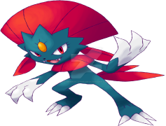 Weavile Pokemon, Ice Type, Quick Attack, Sinnoh Region, Evolved Form PNG