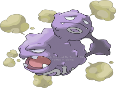 Weezing Pokemon, Toxic Cloud, Industrial Waste, Coughing Evolution, Contaminated Environment PNG