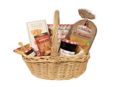 Wheat Bread Slices Wicker Basket, Rustic Bread Holder, Home Decor Accessory, Kitchen Storage Solution, Eco-Friendly Serving PNG