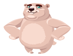 White Bear Vector, Animal, Vector Art, Arctic, Graphic PNG