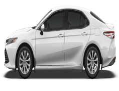 White Toyota Camry, Stylish, Comfortable, Fuel Efficient, Sedan PNG